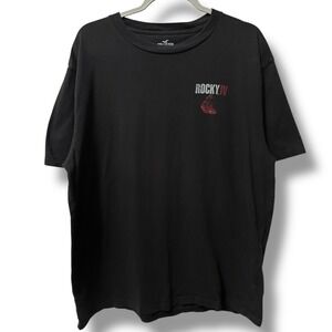 Hollister Black Rocky IV Graphic T Shirt Men's XL Movie Boxing Graphic Tee